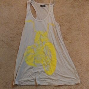 LAUREN MOSHI- Motorcycle Graphic Tank Dress Size L